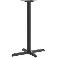 Lancaster Table & Seating Stamped Steel 22" x 30" Black 3" Bar Height Column Table Base