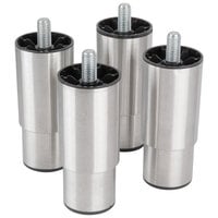 Manitowoc K-00350 6" Adjustable Stainless Steel Bin Legs - 4/Set