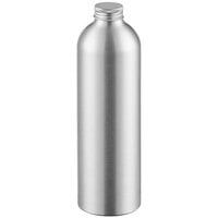 750 mL Silver Aluminum Bottle with Lid - 63/Case