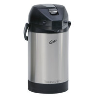 Curtis ThermoPro 2.5 Liter Stainless Steel Lined Low Profile Airpot TLXA2501S000
