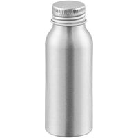 60 mL Silver Aluminum Bottle with Lid - 400/Case