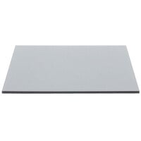 Front of the House 14 inch Square Smoke Tempered Glass Buffet Board - 2/Case