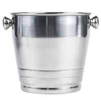8 1/4 inch Heavy Weight Stainless Steel Wine / Champagne Bucket - 4 Qt.