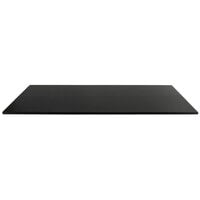 Front of the House 36" x 14" Black Bamboo Buffet Board - 2/Case