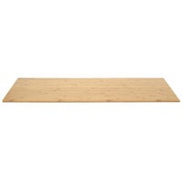 Front of the House 36" x 14" Natural Bamboo Buffet Board - 2/Case