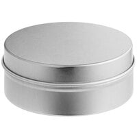 4 oz. Silver Flat Tin with Slip Cover - 288/Case
