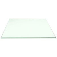 Front of the House 19" Square Clear Tempered Glass Buffet Board - 2/Case