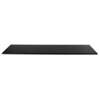 Front of the House 36" x 8" Black Bamboo Buffet Board - 2/Case