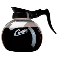 Curtis Crystalline Glass Coffee Decanter with Black Handle and Curtis Logo 70280000306