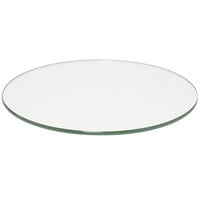 Front of the House 14" Round Clear Tempered Glass Buffet Board - 2/Case