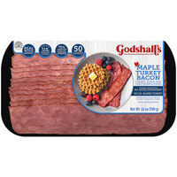 Godshall's Sliced Maple Turkey Bacon 12 oz. - 12/Case