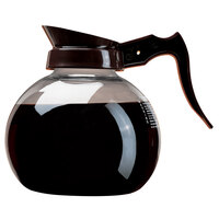 Curtis Crystalline Glass Coffee Decanter with Brown Handle 70280100203