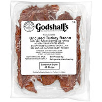 Godshall's Fully Cooked Uncured Sandwich Style Turkey Bacon - 300 ct.