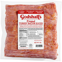 Godshall's Hotel Sliced Turkey Bacon - 5 lb. - 2/Case