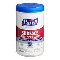 Purell® 9341-06 110 Count Foodservice No-Rinse Food Contact Surface Sanitizing Wipes - 6/Case