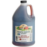 Maple Grove Dark Robust Pure Maple Syrup 1 Gallon - 4/Case