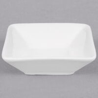 American Metalcraft PORD39 2 oz. White Square Porcelain Sauce Cup