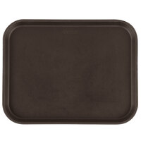 Cambro 1418CT138 Camtread® 14" x 18" Tavern Tan Non-Skid Serving Tray - 12/Case