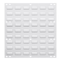Quantum White Steel Louvered Panel, 18" x 19"