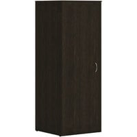 HON Mod 24" x 24" x 65" Java Oak Laminate Wardrobe