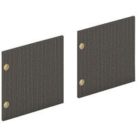 HON Mod Slate Teak Laminate Door for 72" Desk Hutches and Wall-Mounted Storage Cabinets - 2/Set