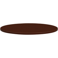 HON Mod 36 inch Round Traditional Mahogany Laminate Conference Table Top