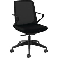 HON Cliq Black Weight-Activated Fixed Arm Task Chair
