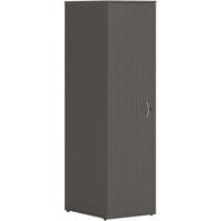 HON Mod 24" x 18" x 65" Slate Teak Laminate Wardrobe