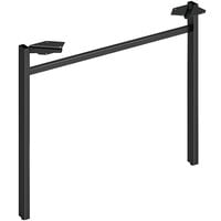 HON Mod 30" Black U-Leg for Laminate Worksurfaces