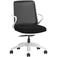 HON Cliq Black / White Weight-Activated Fixed Arm Task Chair