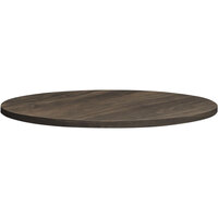 HON Between 36 inch Florence Walnut Round Laminate Table Top