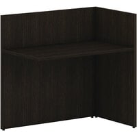 HON Mod 42" x 25" x 41" Java Oak Reception Desk Return Shell