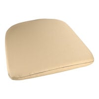 Lancaster Table & Seating Alloy Tan Fabric Magnetic Cushion for Alloy Chairs