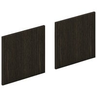 HON Mod Java Oak Laminate Door for 72 inch Desk Hutches and Wall-Mounted Storage Cabinets - 2/Set