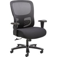 HON Sadie Black Big and Tall Chair with Adjustable Arms and Lumbar Support