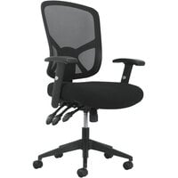 HON Sadie Black High-Back Task Chair with Adjustable Arms