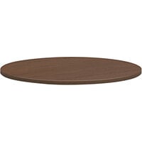 HON Mod 36 inch Round Sepia Walnut Laminate Conference Table Top