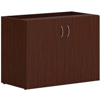 HON Mod 36 inch x 20 inch x 29 inch Traditional Mahogany Storage Cabinet