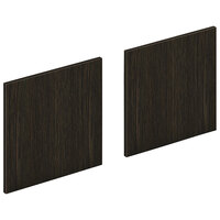 HON Mod Java Oak Laminate Door for 66 inch Desk Hutches and Wall-Mounted Storage Cabinets - 2/Set