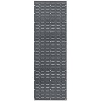 Quantum Grey Steel Louvered Panel, 18 inch x 61 inch