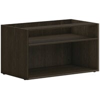 HON Mod 36" x 20" x 20" Java Oak Low Open Storage Credenza Shell