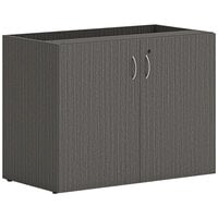 HON Mod 36 inch x 20 inch x 29 inch Slate Teak Storage Cabinet