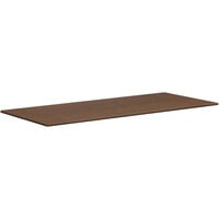HON Mod 42 inch x 96 inch Rectangular Sepia Walnut Laminate Conference Table Top