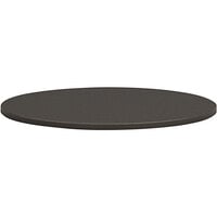 HON Mod 36" Round Slate Teak Laminate Conference Table Top