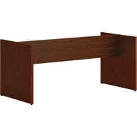 HON Mod Traditional Mahogany Laminate Slab Base for 42 inch x 96 inch Conference Table Tops