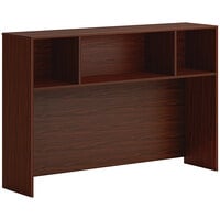 HON Mod 60" x 14" x 39 3/4" Traditional Mahogany Laminate Open Desk Hutch