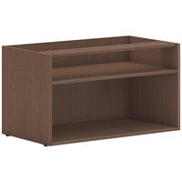 HON Mod 36" x 20" x 20" Sepia Walnut Low Open Storage Credenza Shell