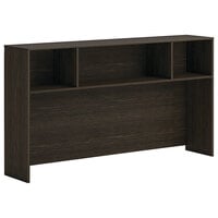 HON Mod 72" x 14" x 39 3/4" Java Oak Laminate Open Desk Hutch