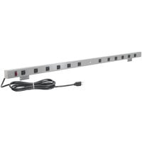 BenchPro 36 inch Gray 8-Outlet Mountable Power Strip A8-36