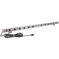 BenchPro 72 inch Gray 8-Outlet Mountable Power Strip A8-72